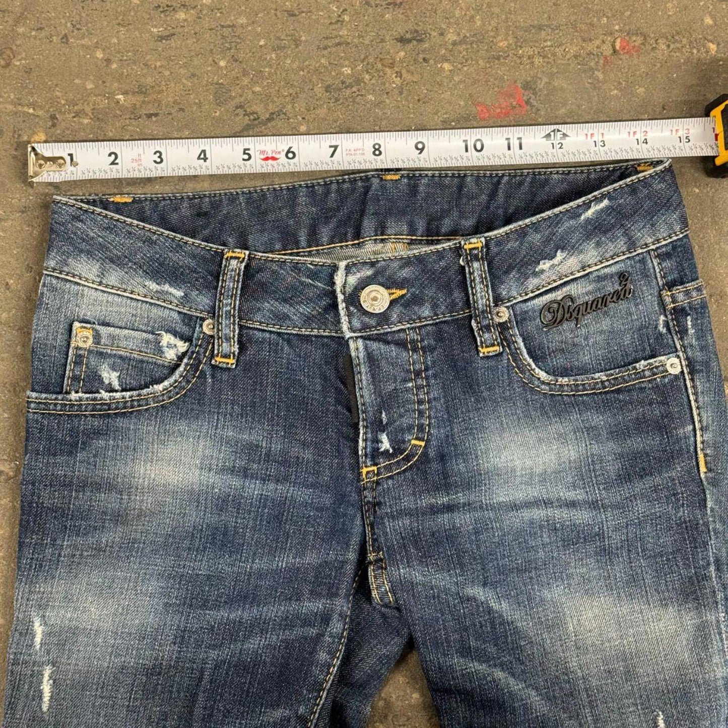 Vintage Dsquared2 Low Rise Cropped Capri Jeans XS