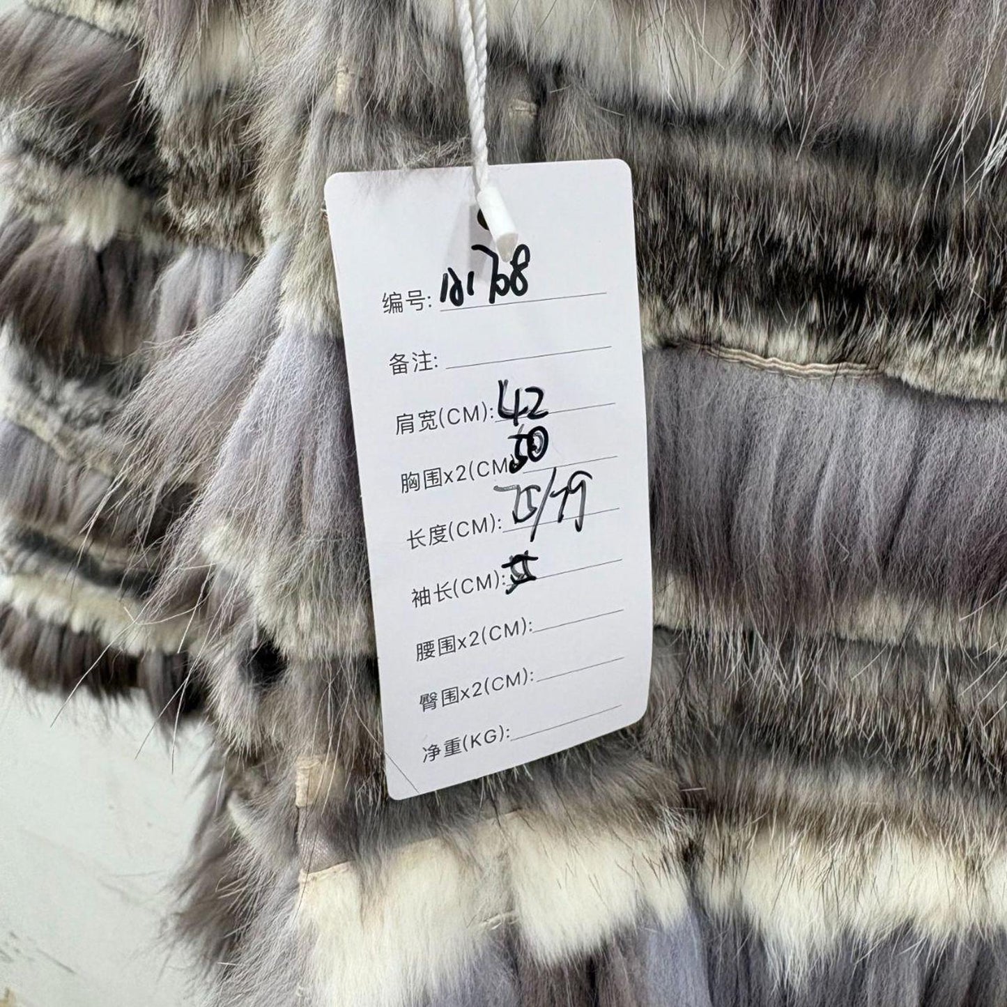 Vintage Y2K Tiered Fox & Rabbit Fur Coat