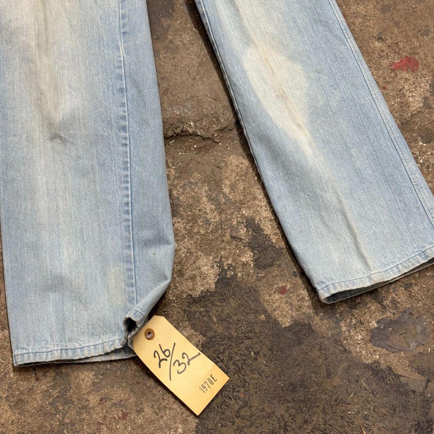 Vintage 70s Pizzazz High-Rise Faded Light Wash Jeans