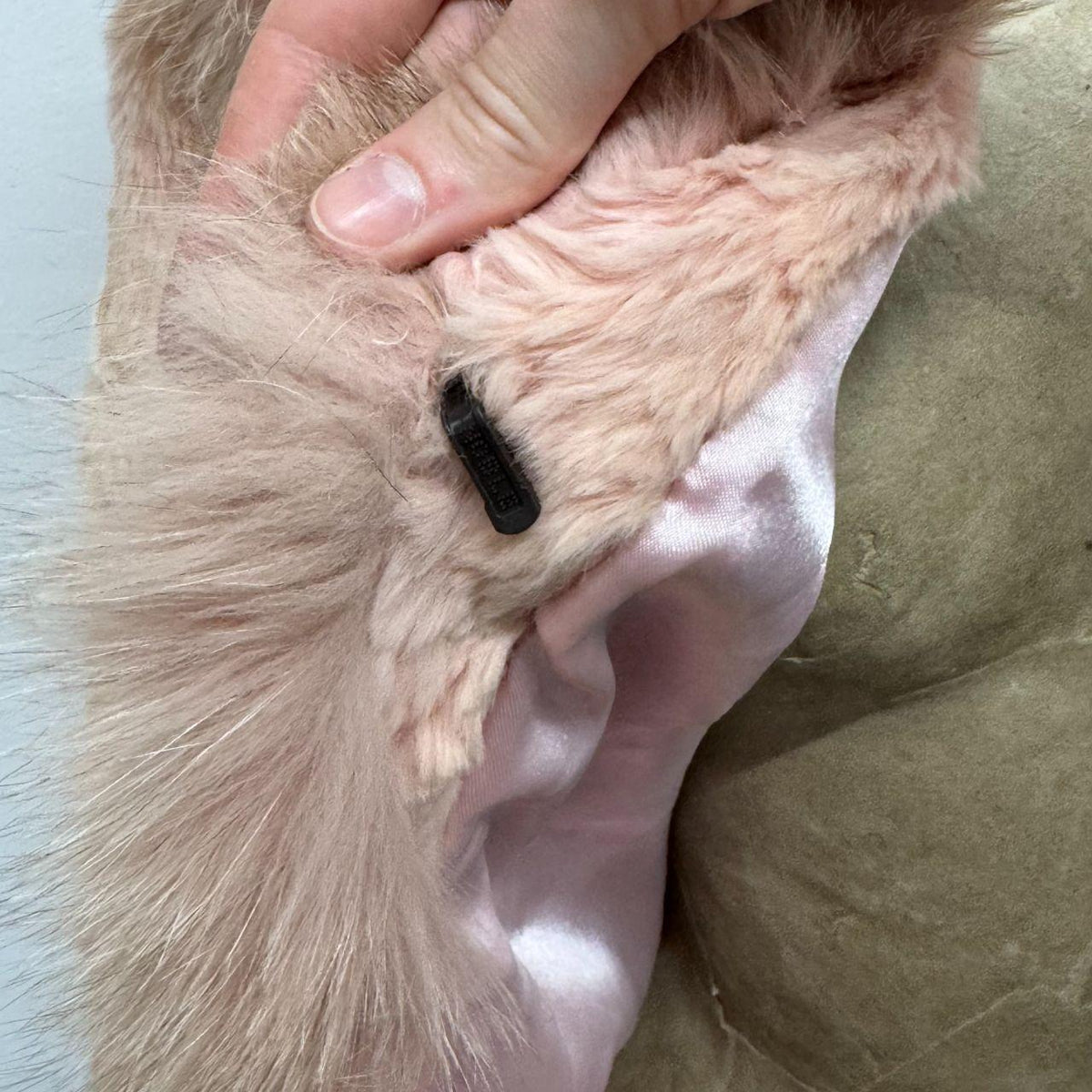 Vintage Y2K Pastel Baby Pink Cropped Rabbit & Fox Fur Jacket Coat