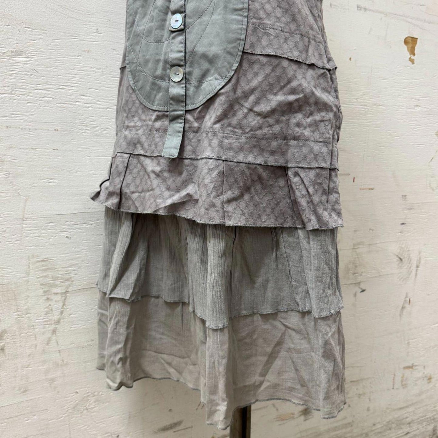 Vintage Mado des Autres Gray Layered Avant-Garde Dress