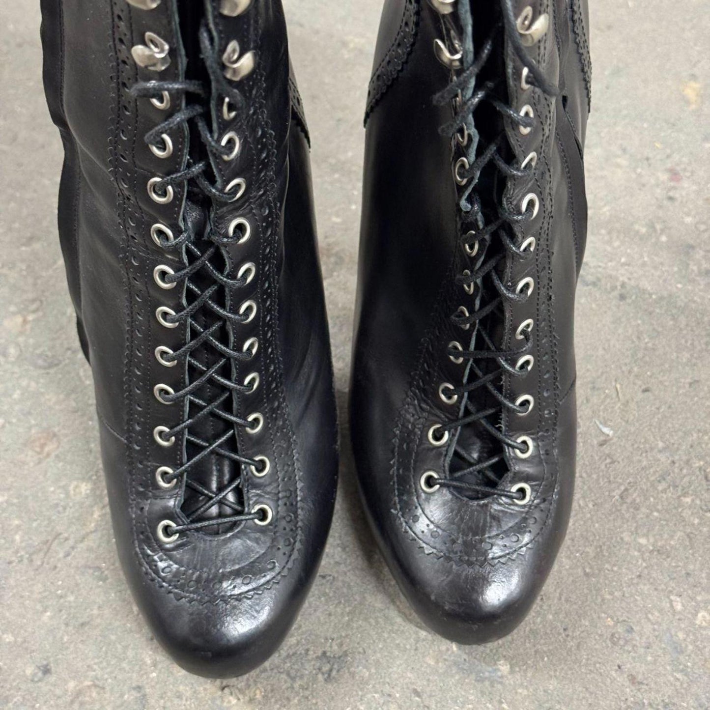 Vintage Dsquared2 Skate Moss Stiletto Ankle Boots 38