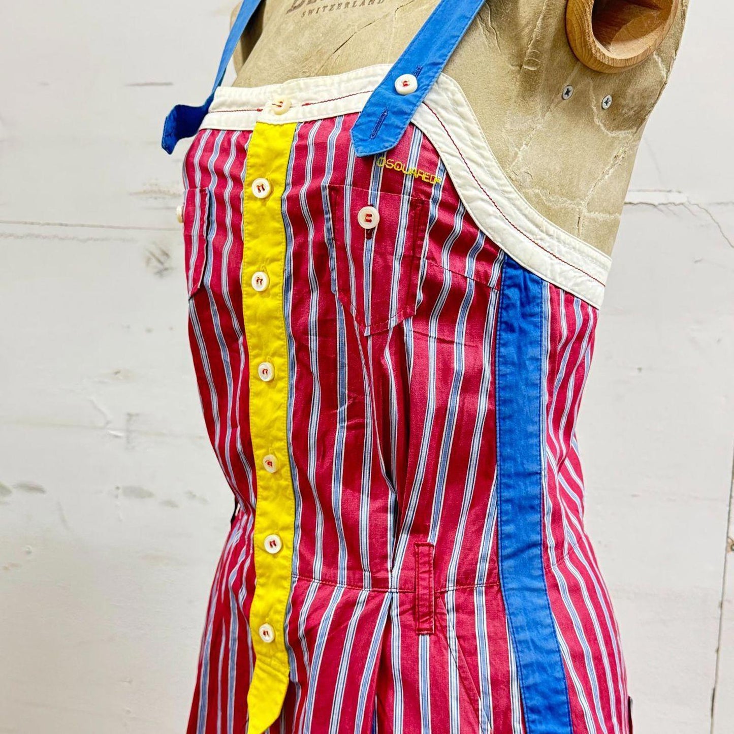 Dsquared2 SS07 Runway Striped Mini Dress Size S