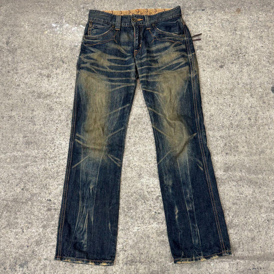 Vintage EDWIN Blue Trip BTZ503 Western Japanese Denim Jeans Y2K