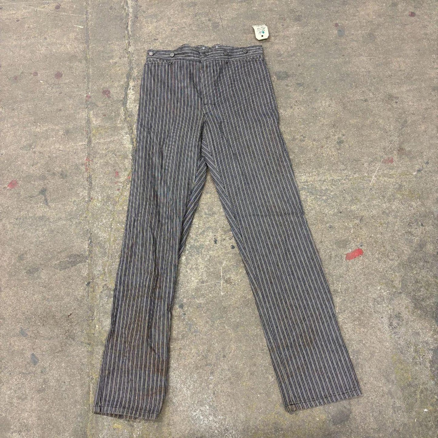 Vintage Film Costume 40s 50s Does Victorian Antique Style Men's Western Pants