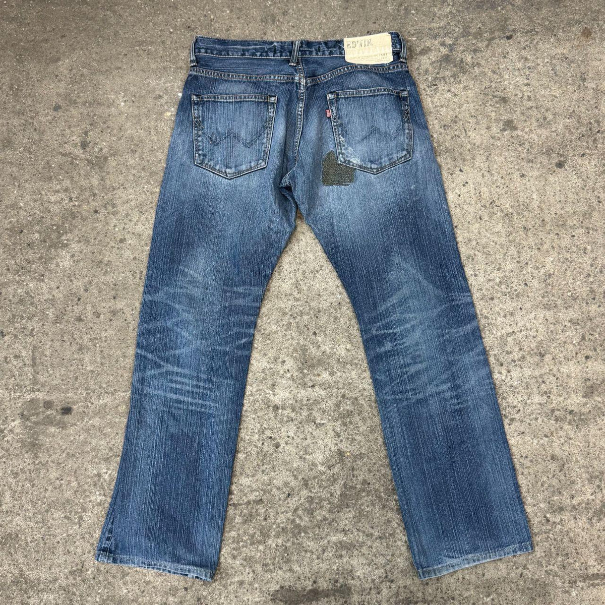 Vintage EDWIN Exclusive Vintage 403XV Distressed Patchwork Jeans