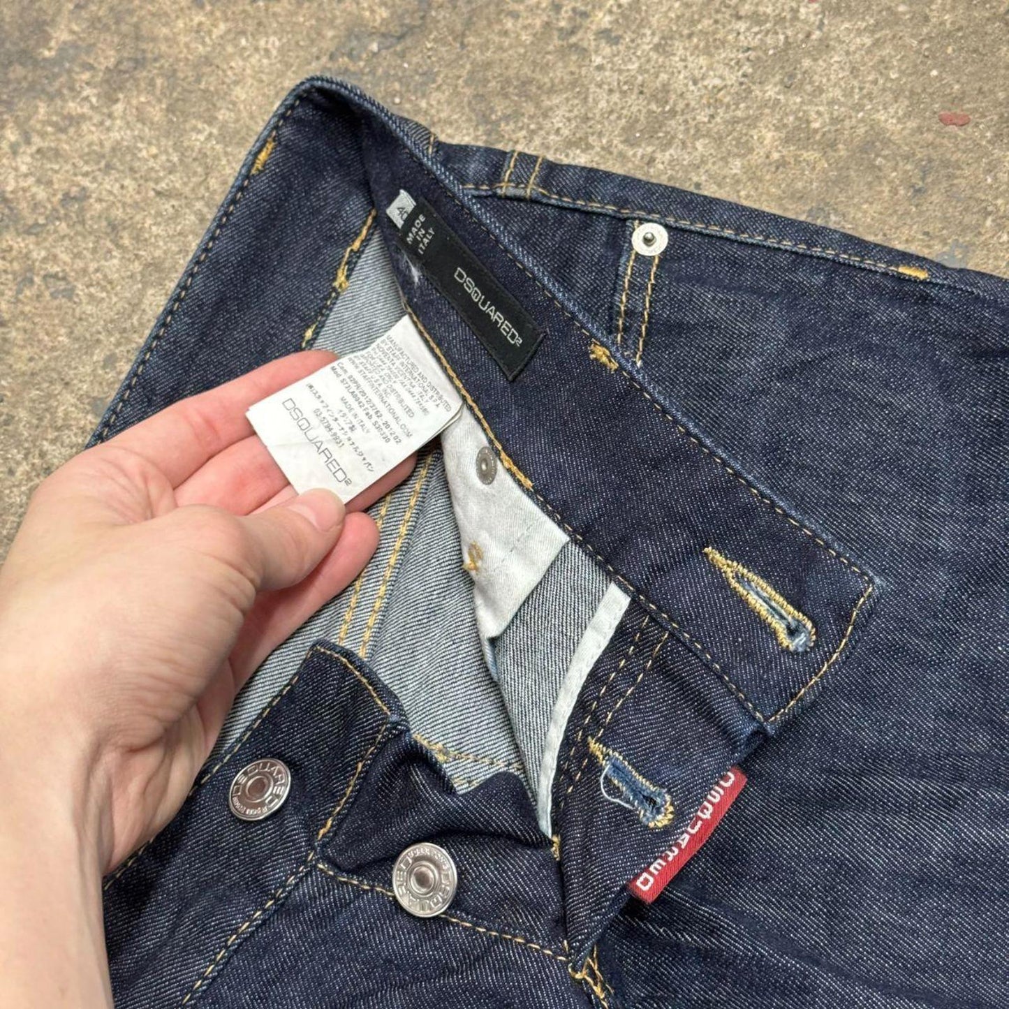 Vintage Y2K Dsquared2 Low Rise Capri Jeans Dark Wash