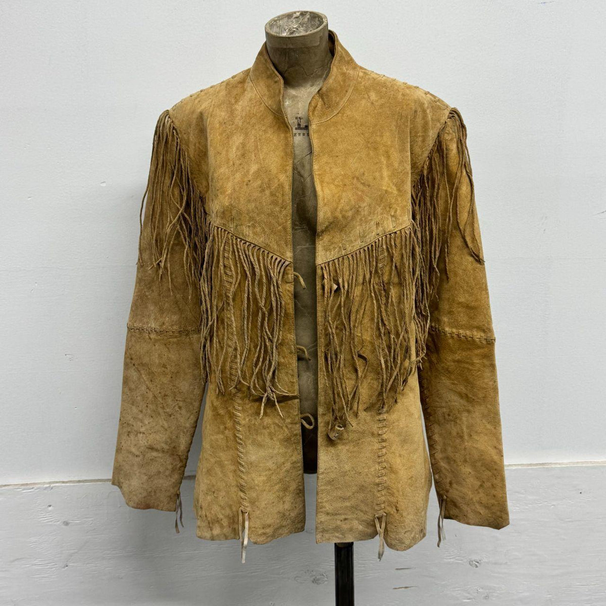 Vintage Scully Tan Buckskin Suede Western Fringe Jacket