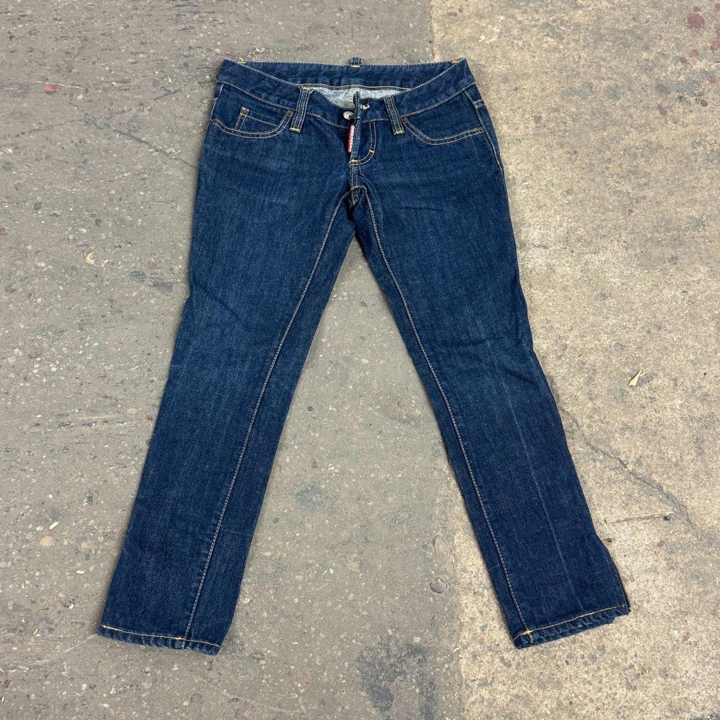 Vintage Dsquared2 Low Rise Capri Jeans Dark Wash