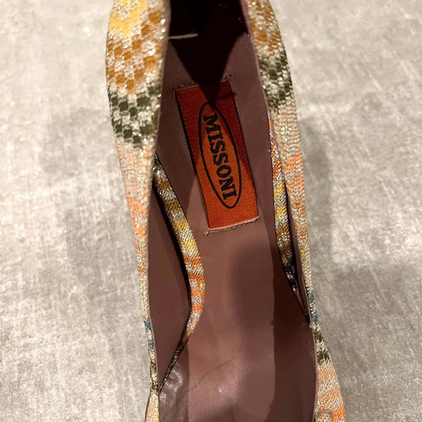Missoni Multicolor Zigzag Pattern Women's High Heels