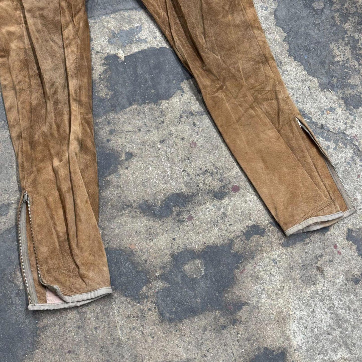 Vintage 40s 50s Genuine Suede Western Film Costume Trousers