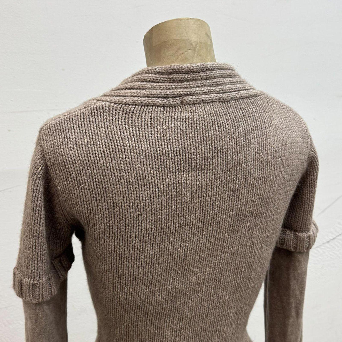 Y2K Vintage Un Deux Trois Silk & Angora Luxe Knit Dress Brown