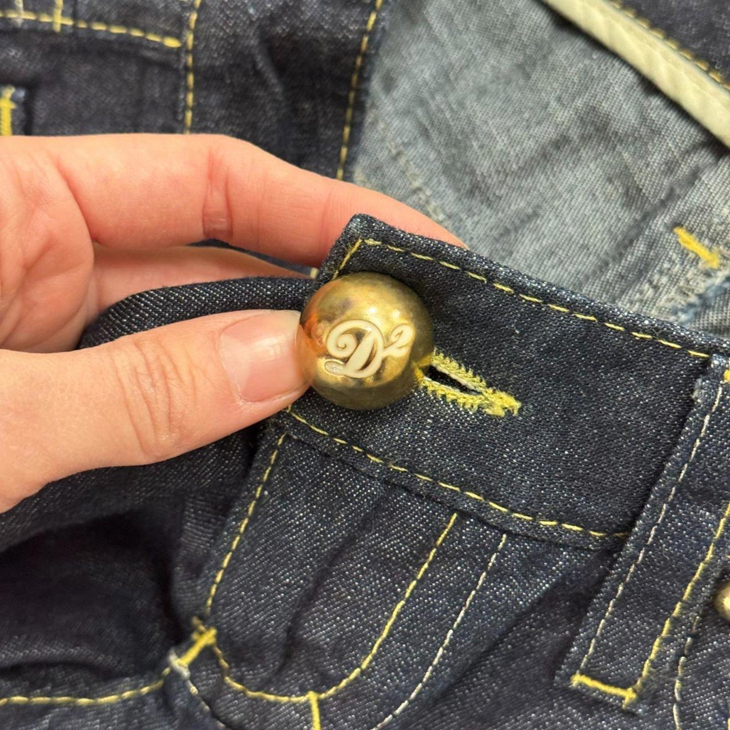 Y2K Vintage Dsquared2 Ultra Low-Rise Dark Wash Flare Jeans