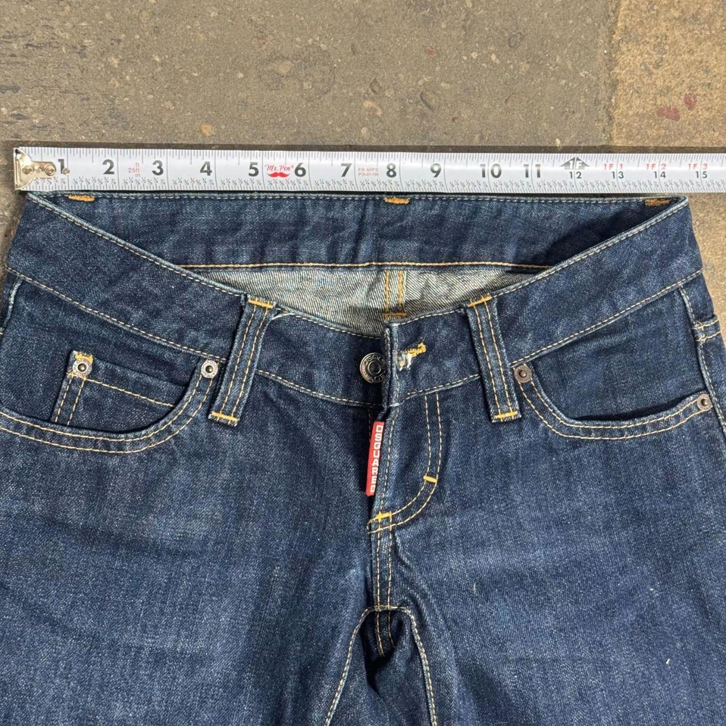 Vintage Dsquared2 Low Rise Capri Jeans Dark Wash
