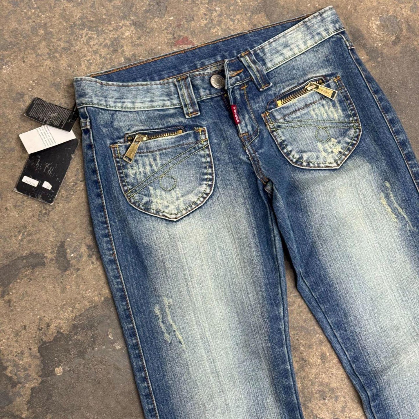 Rare NWT Y2K Vintage Dsquared2 F*cker Low Rise Jeans