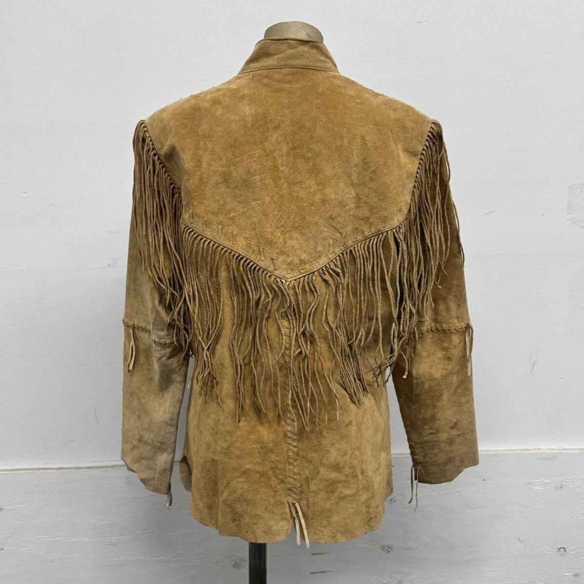 Vintage Scully Tan Buckskin Suede Western Fringe Jacket