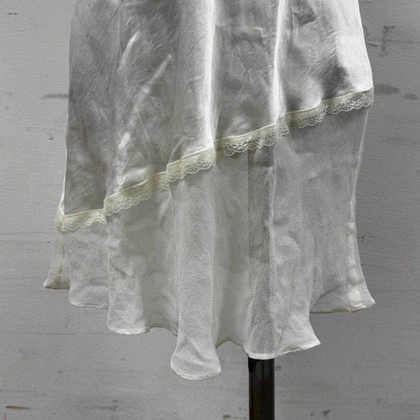 Y2K Vintage Etam White Silk Slip Dress