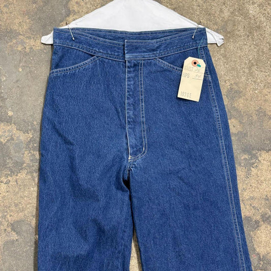 Vintage 70s High-Rise Dark Wash Flare Jeans XS
