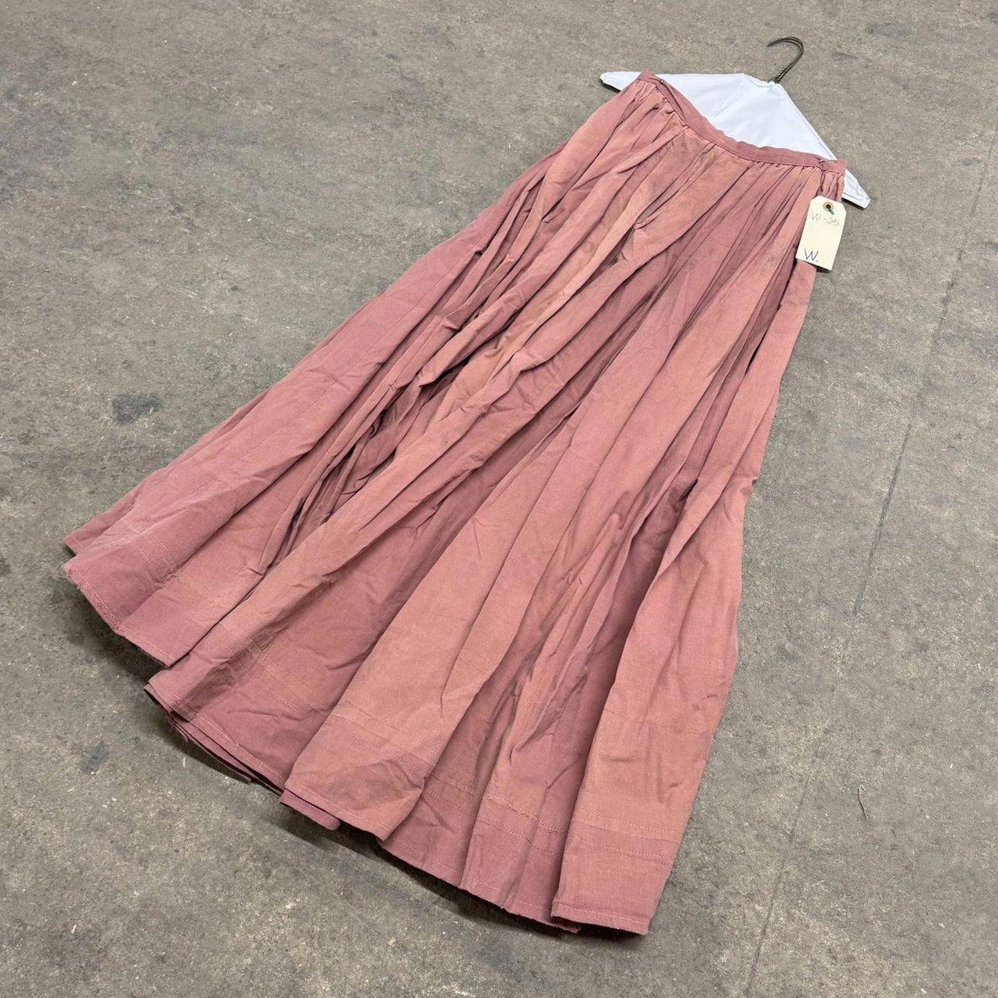 Vintage Film Costume 40s 50s Does Victorian Antique Style Faded Prairie Skirt